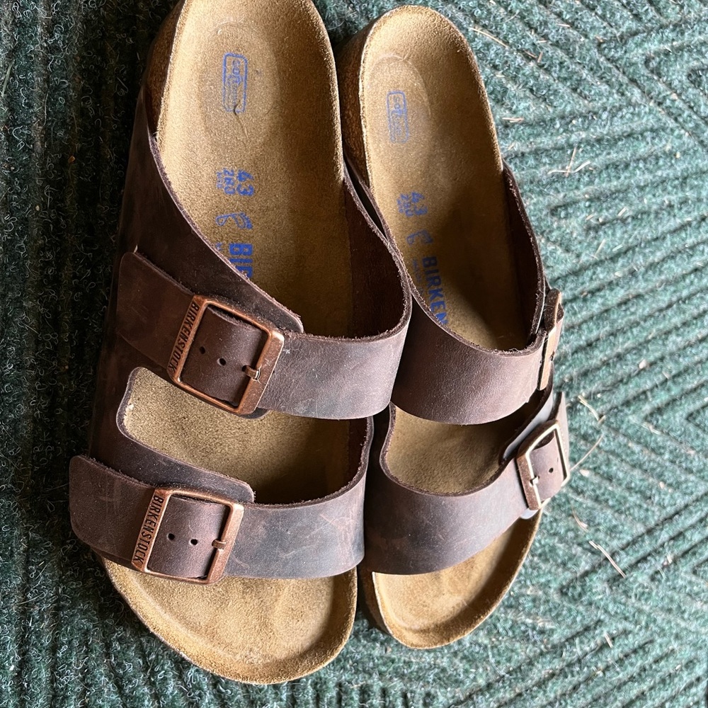 Birkenstock Arizona soft sole size 43, Oiled Leather Habana